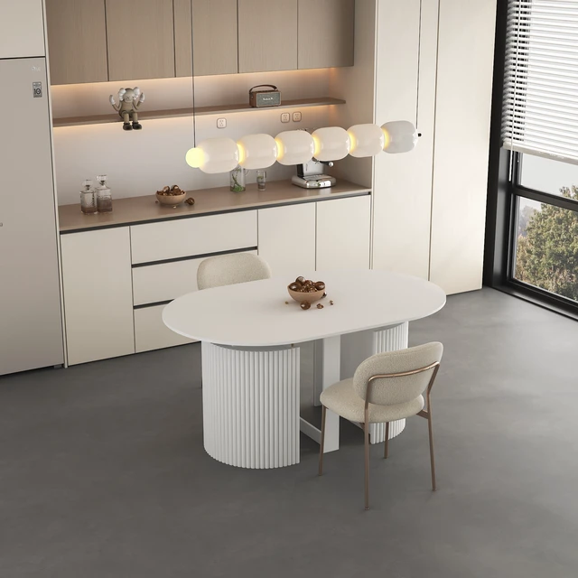Alt view image 4 of 7 - Extendable Foldable Dining Table for 1 to 10 People, Multifunctional Rectangle Expandable Console Kitchen Living