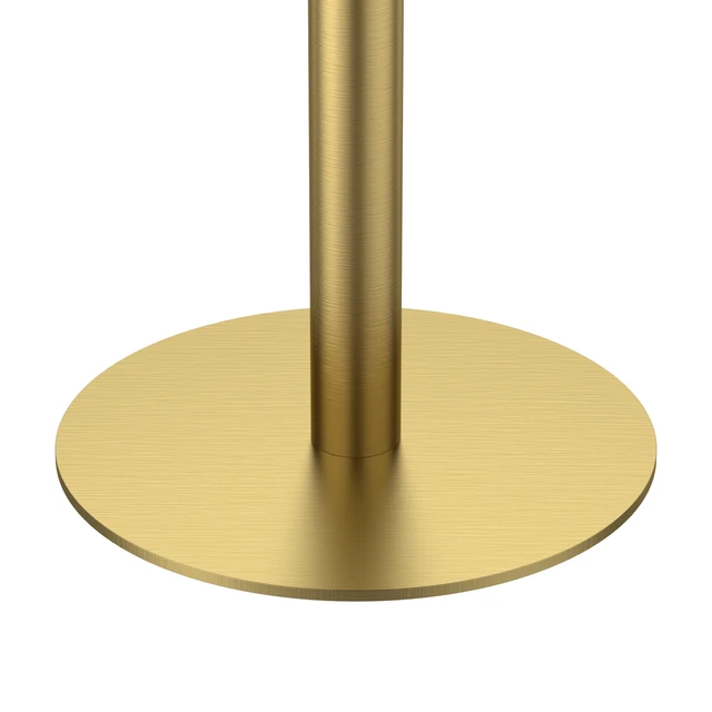 Alt view image 7 of 7 - 31.5 Inch Square Tulip Dining Table, Sintered Tabletop with Faux Print Stainless Steel Bracket Base Scratch and Wear