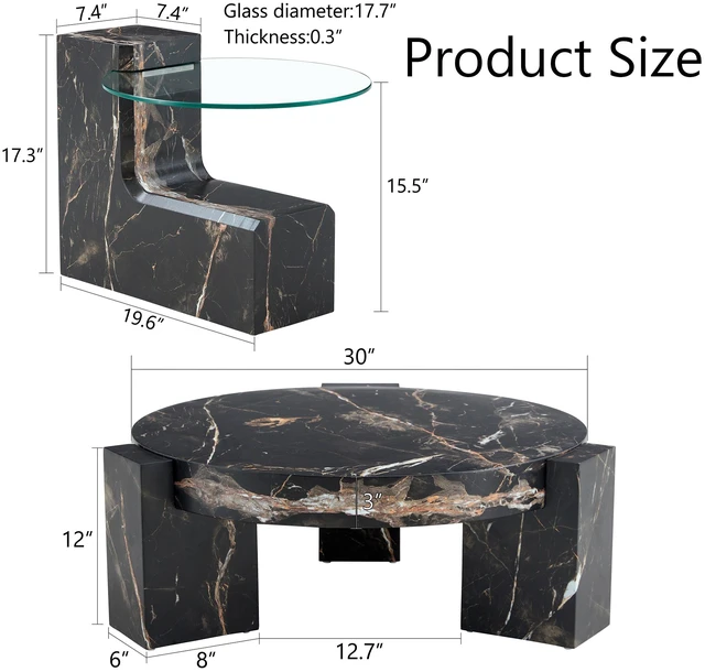 Alt view image 6 of 7 - Detachable Double Decker Coffee Table, Design More Precious and the Detachable Design Can Make the Use Space More