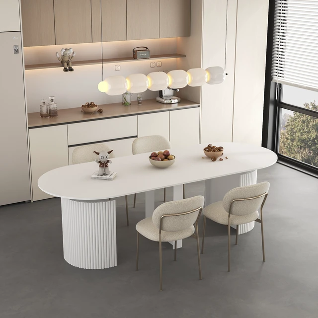 Alt view image 2 of 7 - Extendable Foldable Dining Table for 1 to 10 People, Multifunctional Rectangle Expandable Console Kitchen Living