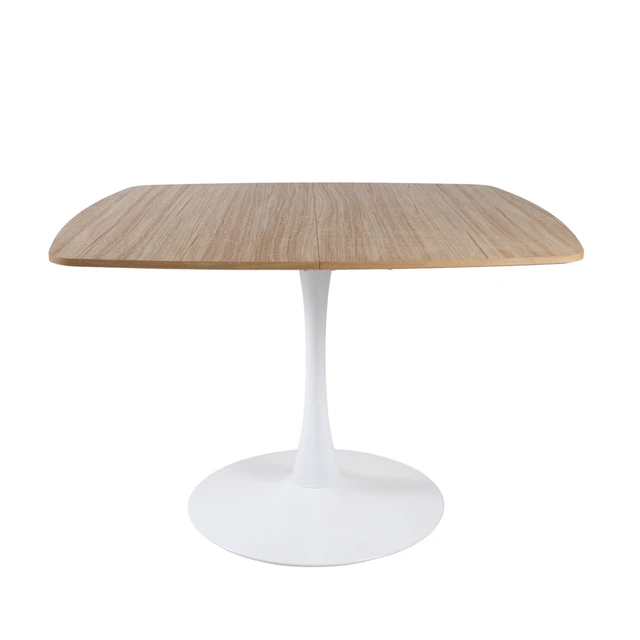 Alt view image 7 of 7 - Color Square Tulip Table for 2 to 3 Person, 42.12 Inch Small Dining Table with Metal Pedestal Base Kitchen for Small