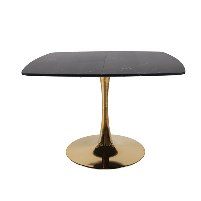 Alt view image 5 of 7 - Square Tulip Table for 2 to 3 Person, 42.12 Inch Small Dining Table with Metal Pedestal Base Kitchen for Small Space