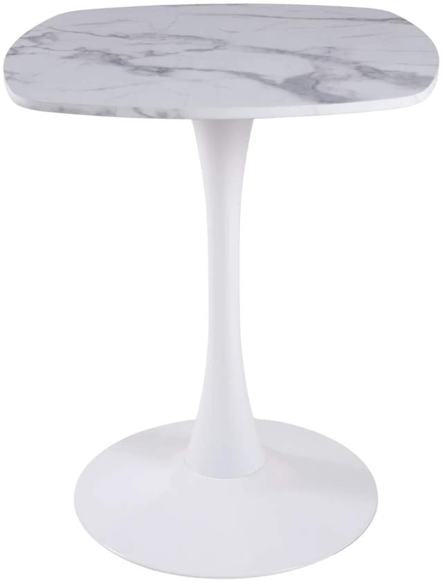 Alt view image 5 of 7 - Dining Table, White Marble, MDF and Metal