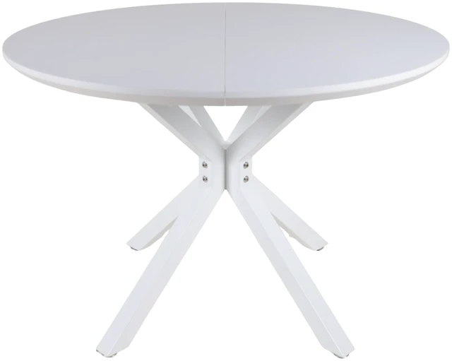 Alt view image 6 of 7 - 42 Inch Mid-Century Pedestal Table, Functional Cross Leg Dining Table for 4 to 6 People and Large Coffee MDF Top