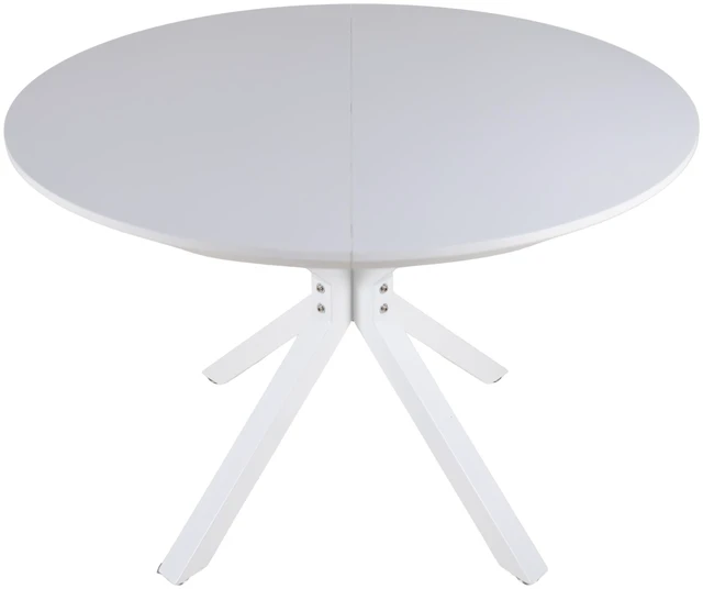Alt view image 7 of 7 - 42 Inch Mid-Century Pedestal Table, Functional Cross Leg Dining Table for 4 to 6 People and Large Coffee MDF Top