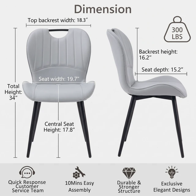 Alt view image 6 of 7 - Table and Chair Set 38.6 Inch Glass Round Table, Paired with Four Uniquely Designed Dining Chairs with Black Metal Legs