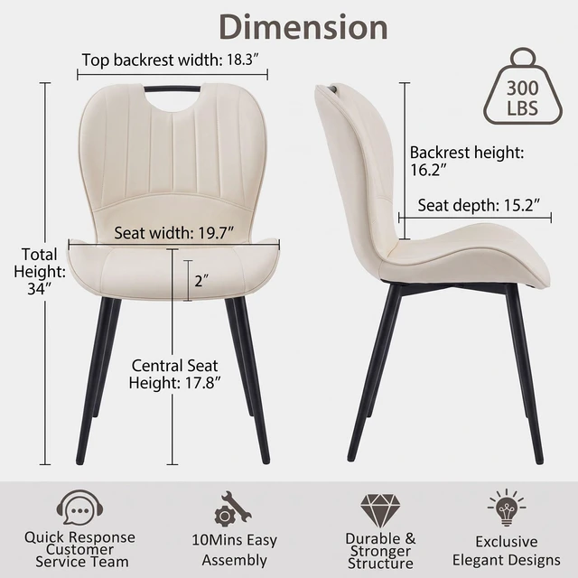 Alt view image 7 of 7 - Table and Chair Set 38.6 Inch Glass Round Table, Paired with Four Uniquely Designed Dining Chairs with Black Metal Legs