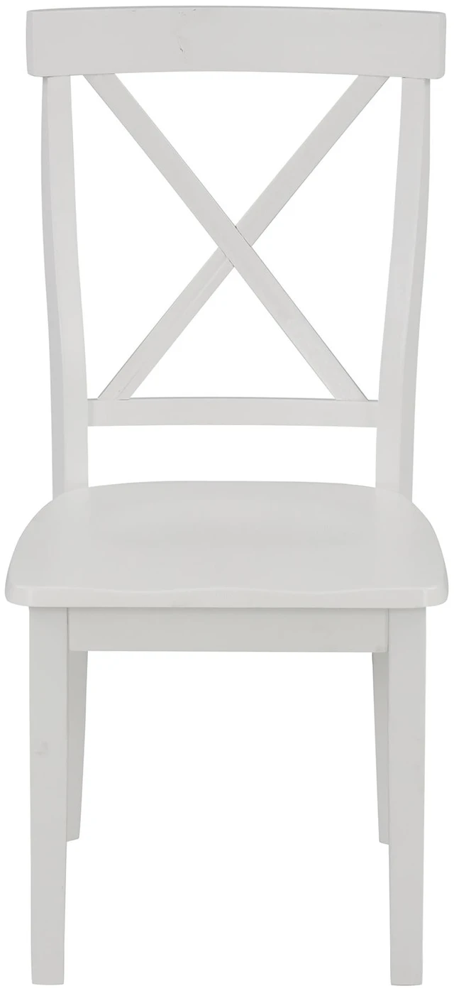 Alt view image 4 of 7 - 4 Pieces Dining Chairs Set for 4 Persons, Kitchen Solid Chairs, White, MDF, Dining Kitchen Sets