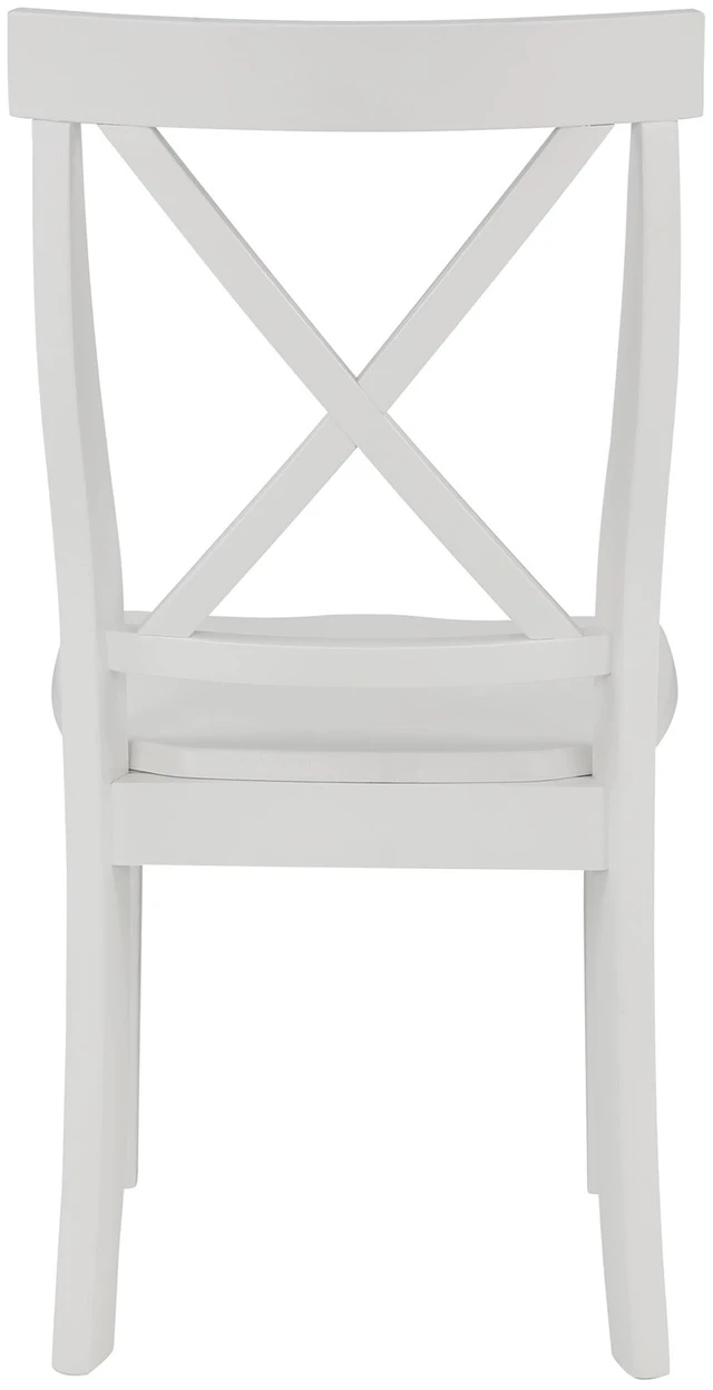 Alt view image 6 of 7 - 4 Pieces Dining Chairs Set for 4 Persons, Kitchen Solid Chairs, White, MDF, Dining Kitchen Sets