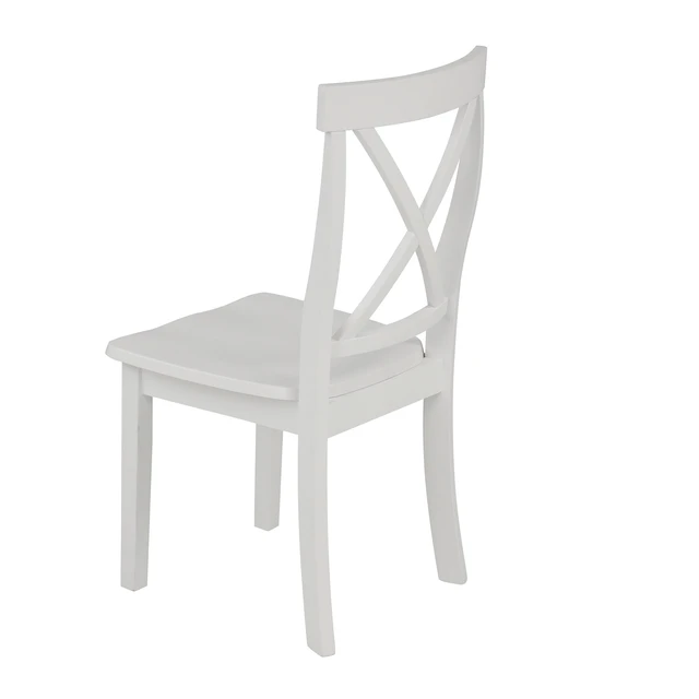 Alt view image 7 of 7 - 4 Pieces Dining Chairs Set for 4 Persons, Kitchen Solid Chairs, White, MDF, Dining Kitchen Sets