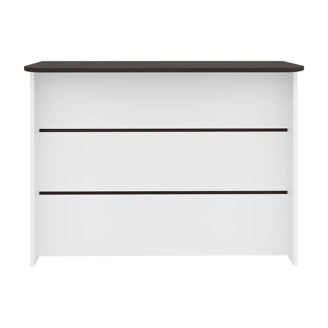 Alt view image 7 of 7 - Open Shelves Kitchen Island, White, Particle Board, Kitchen Islands Carts