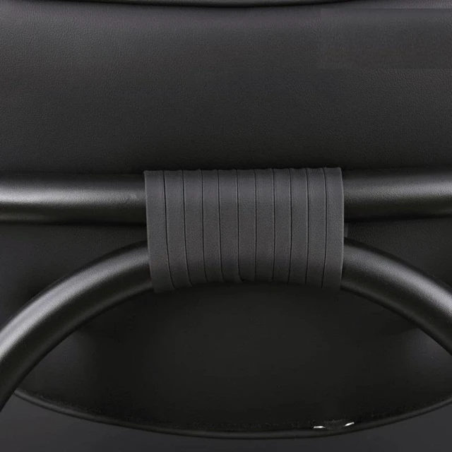 Alt view image 6 of 7 - Dining Chair with Upholstered Seat and Back, Iron Frame Armrests Kitchen and Dining Chair Ink, Inky Blue, Iron