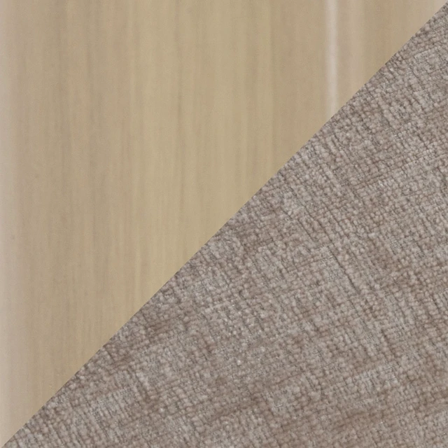 Alt view image 4 of 6 - Chair in Gold Metal and Brown Fabric, Light Brown, Metal and Velvet, Seating for Dining