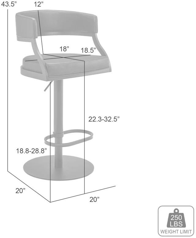 Alt view image 5 of 7 - Retro Swivel Black Metal Adjustable Height Barstool with Faux Leather Seat, Coffee, Seating for Dining