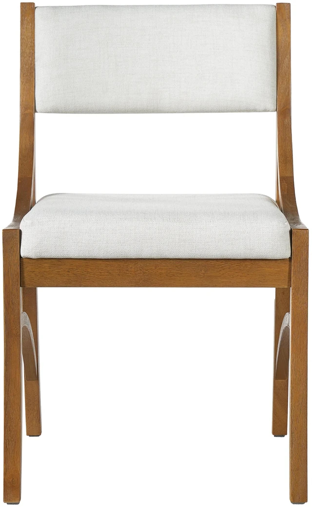 Alt view image 7 of 7 - Fabric Upholstered Dining Chairs, Kitchen Chairs with Curved Back Rubber Wood Frame Easy Assemble and Clean for Dining