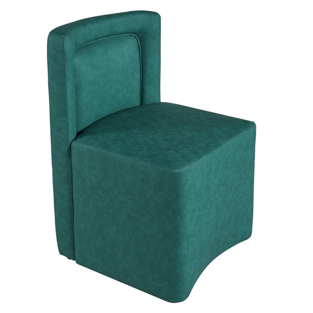 Alt view image 6 of 7 - Set Upholstered Dining Chairs, Fully Assembled 400 LBS Capacity, Green, Plywood and PU, Seating for Dining