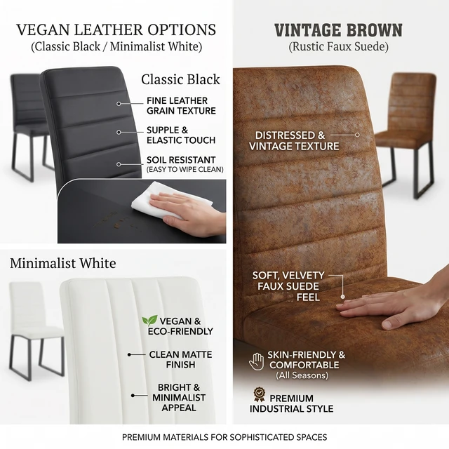 Alt view image 6 of 7 - Pack Dining Chairs with High Density Foam, Iron Legs Spray Paint Multiple Colors Easy Assembly, Black White, Metal