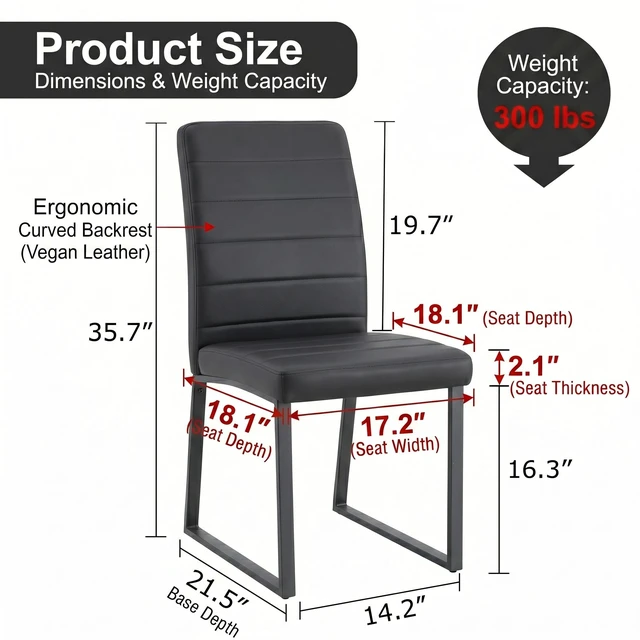 Alt view image 7 of 7 - Pack Dining Chairs with High Density Foam, Iron Legs Spray Paint Multiple Colors Easy Assembly, Black, Metal and PU
