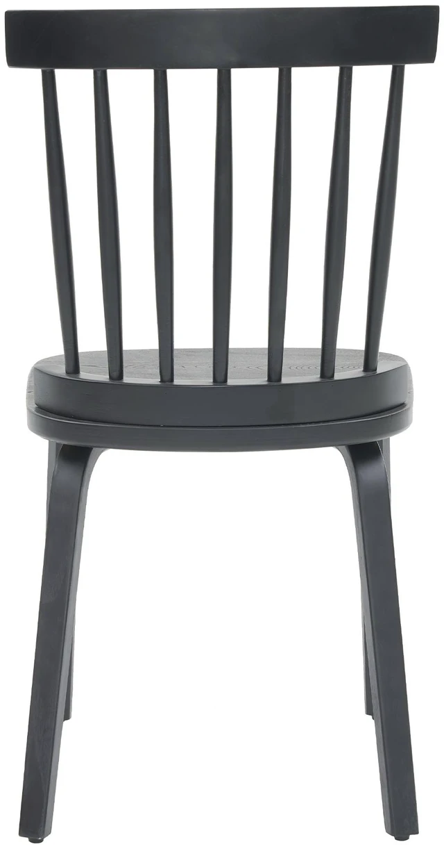 Alt view image 6 of 7 - Windsor Dining Chairs Set, Spindle Back Widen Seat Mid-Century French Country for Living Restaurant, Black, Wood