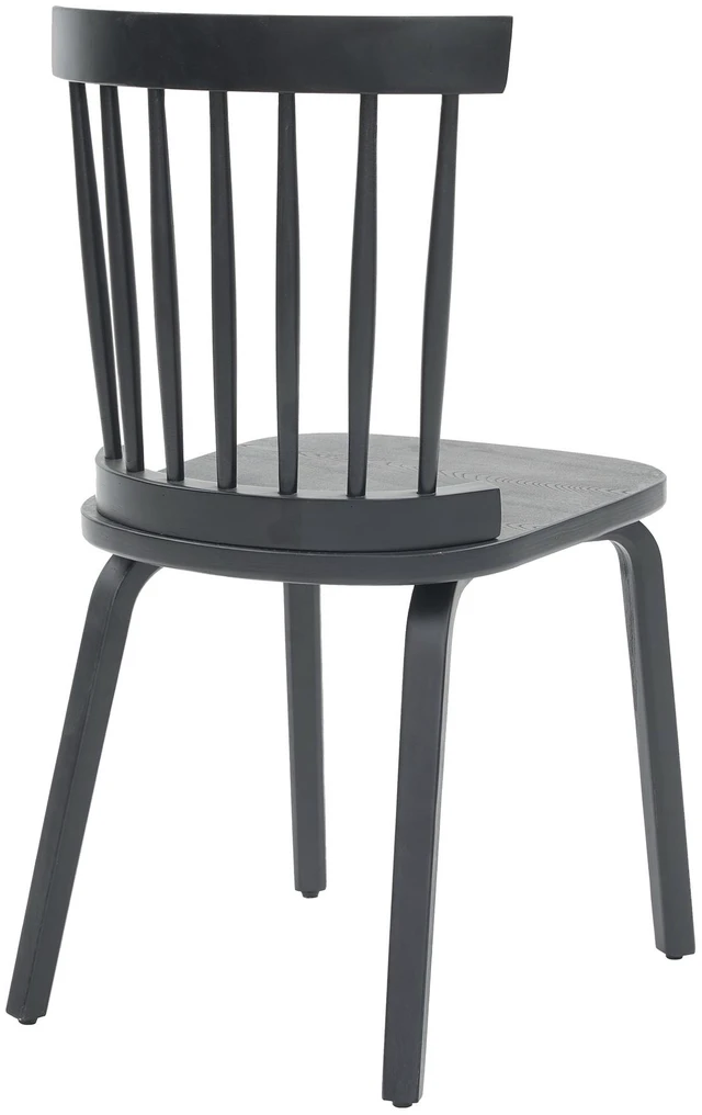 Alt view image 5 of 7 - Windsor Dining Chairs Set, Spindle Back Widen Seat Mid-Century French Country for Living Restaurant, Black, Wood