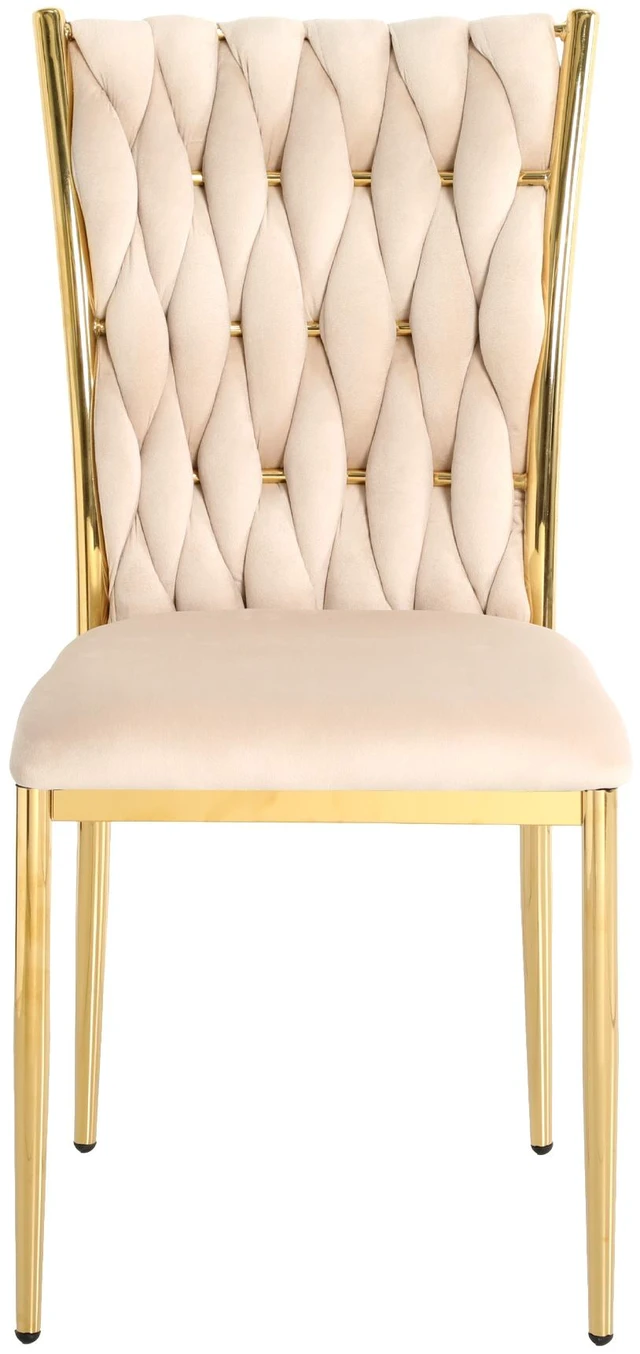 Main image of Simple Velvet Dining Chair, Family Stool Back Student Table Chair Plated Metal Legs Suitable for Dining Kitchen Set