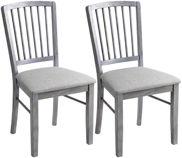 Main image of Dining Chairs Set, Upholstered Linen Fabric Kitchen Chairs with Solid Rubberwood Legs for Kitchen Dining