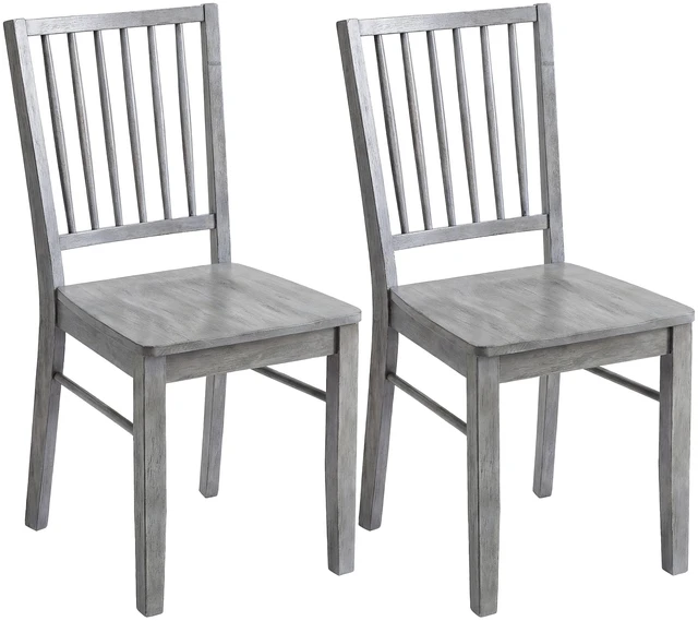 Main image of Dining Chairs Set, Ergonomic Solid Armless Kitchen Chairs with Rubberwood Legs for Dining Kitchen, Rubber Wood