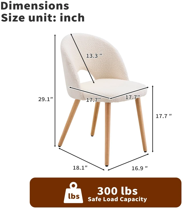Alt view image 3 of 7 - Restaurant Chairs with Soft and Backrests Designed Ergonomically, Suitable for Restaurant 2 Piece Set Teddy Velvet