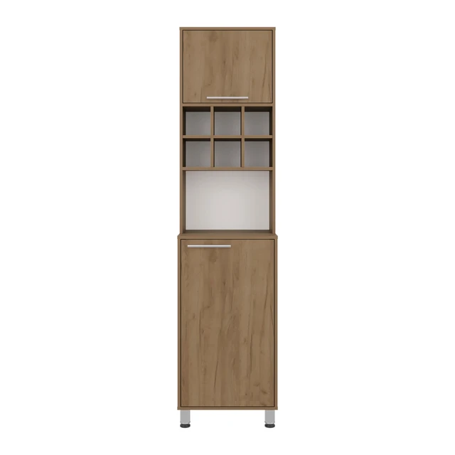 Alt view image 4 of 7 - Open Shelves Kitchen Pantry, Oak, Particle Board, Servers Sideboards Buffets