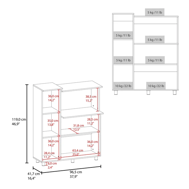 Alt view image 6 of 7 - Kitchen Pantry Cabinet with Microwave Storage and Shelves, White, Particle Board, Servers Sideboards Buffets