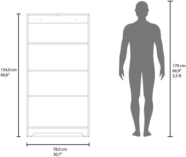 Alt view image 6 of 7 - Tall Pantry Cabinet with Two Doors, Fixed Shelves Kitchen Storage Organizer Freestanding Food Storage Solution, Wenge