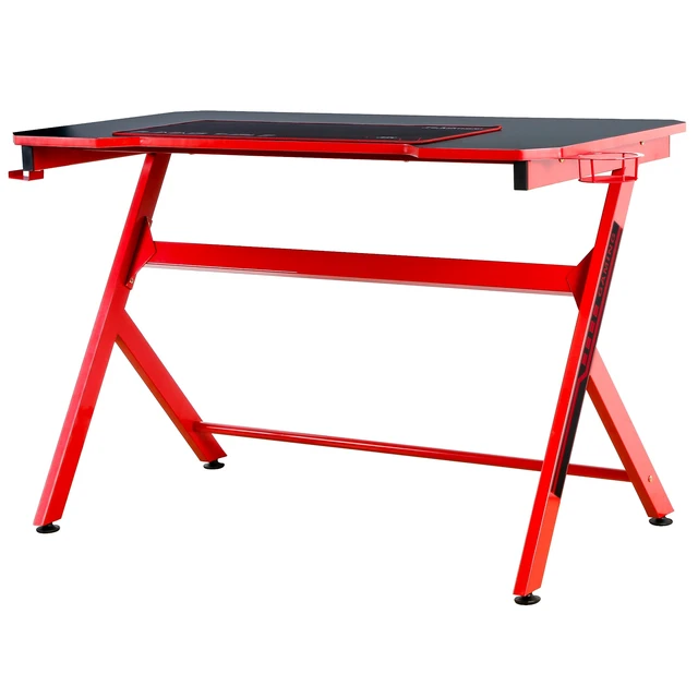 Alt view image 4 of 7 - 48 Inch Gaming Computer Desk with Cable Management, Shaped Large Gamer Workstation pc Table with Cup Holder Headphone
