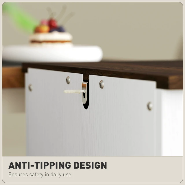 Alt view image 2 of 7 - 2 Drawer Vertical File Cabinet with Silent Slides, Filing Cabinet with Barn Doors for Letter Size Printer Stand