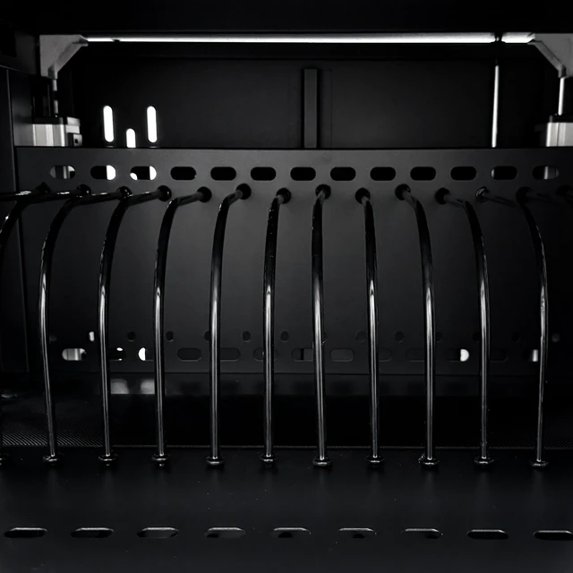 Alt view image 3 of 7 - Bay Mobile School Charging Cart Station for Chromebook, Tablet and Laptop Computer with Power Strip Included Assembly