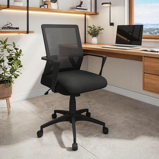 Main image of Ergonomic Mesh Chair with Adjustable Height and Tilt Economical Desk Chair with Lumbar Support, Swivel Base