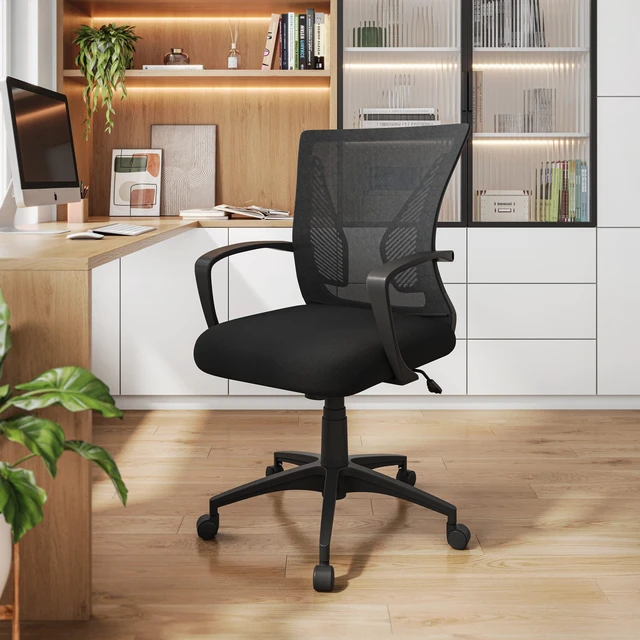 Main image of Ergonomic Mesh Chair, Breathable Task Chair for Study with Adjustable Height and Tilt Affordable Desk with Lumbar