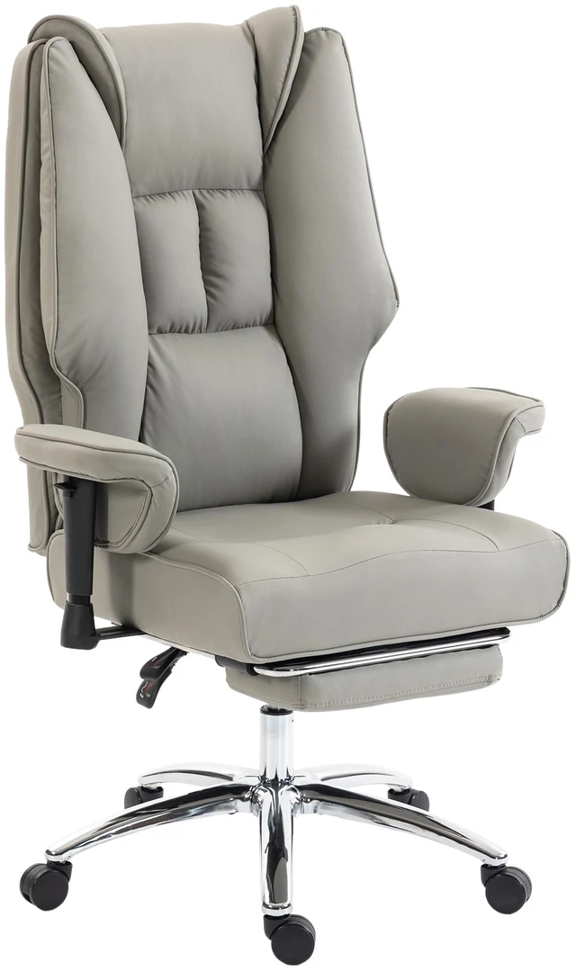 Main image of Ergonomic Executive Chair with Foot Rest, Reclining Swivel Computer Desk Chair with Adjustable Armrests Spring Seat