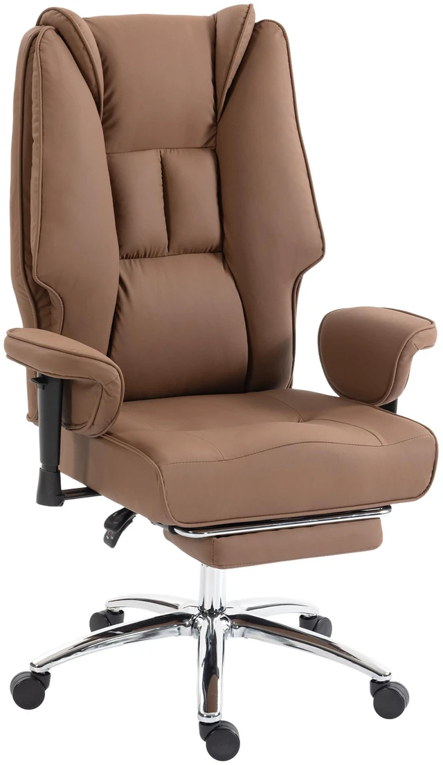 Main image of Ergonomic Executive Chair with Foot Rest, Reclining Swivel Computer Desk Chair with Adjustable Armrests Spring Seat
