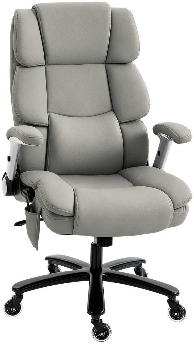 Main image of Ergonomic Chair with Inflatable Adjustable Lumbar Support, 400 LBS Heavy Duty High Back Desk Chair with Pet Fabric Wide