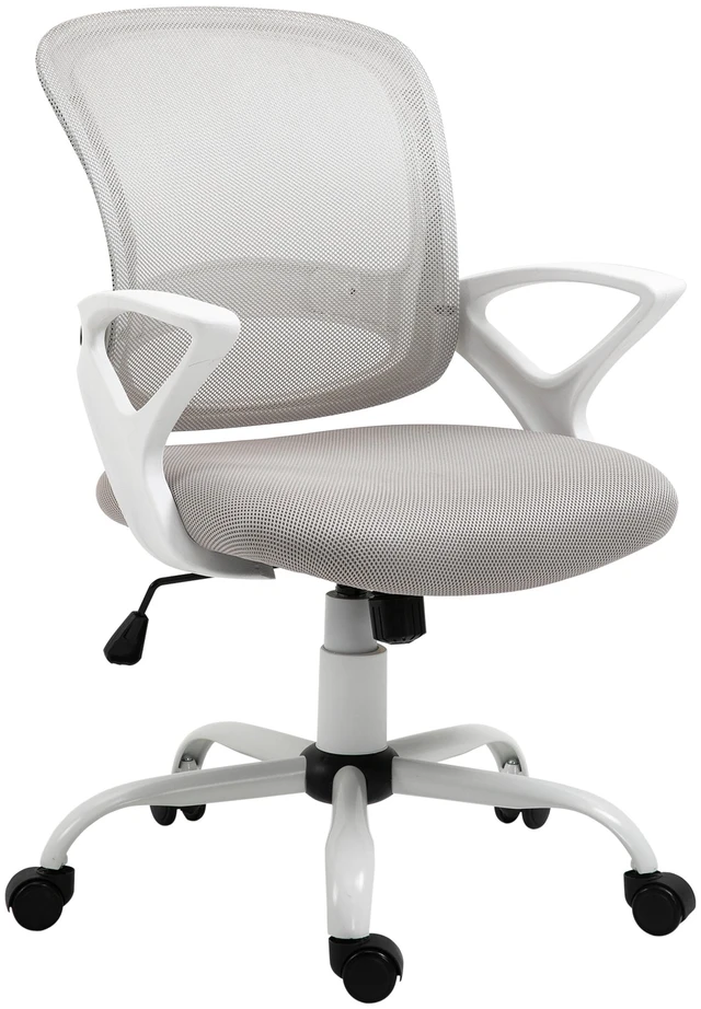 Main image of Ergonomic Mesh Chair, Swivel Mid Back Computer Desk Chair with Lumbar Back Support Adjustable Height Rocking Function