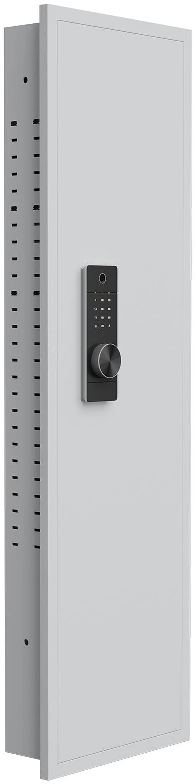 Alt view image 3 of 7 - 53.15 Inch Wall Safe Between the Studs, Hidden Safe with Dual Alarm System and Silent Mode Wall Gun with Adjustable