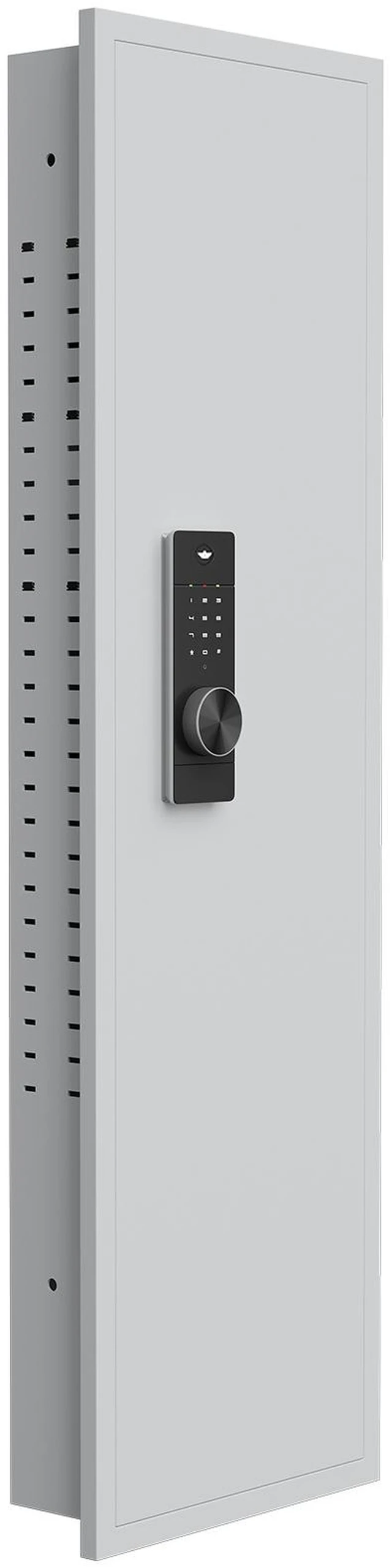 Alt view image 3 of 7 - 53.15 Inch Wall Safe Between the Studs, Hidden Safe with Dual Alarm System and Silent Mode Wall Gun with Adjustable