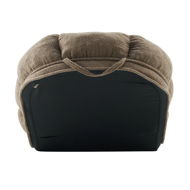 Alt view image 7 of 7 - Convertible Floor Chair and Pet Bed in Light Adjustable Reclining Lounger with Removable Pillow, Light Coffee, Fabric