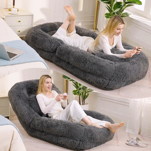 Main image of New Video Human Dog Bed, Lazy Sofa Position Adjustable Convertible Floor Gaming Chair Living Suitable for Gaming