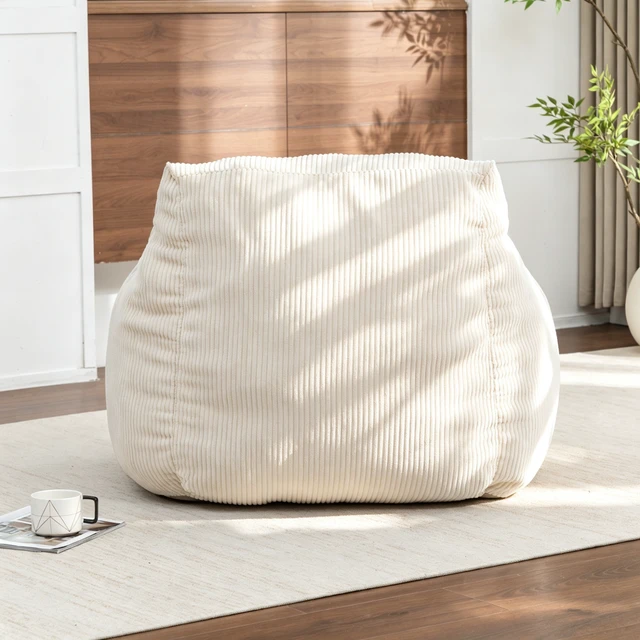 Alt view image 5 of 7 - Giant Bean Bag Chair Sofa for Adults Teens, Corduroy Large Bean Bag Chairs with Armrests for Living Adult Lazy Sofa