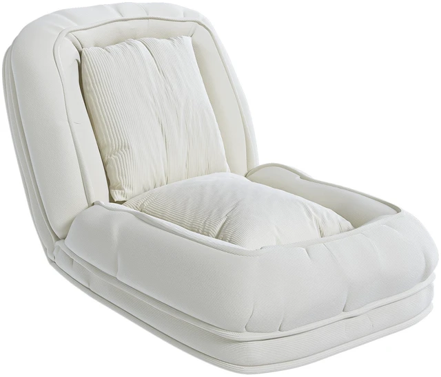 Alt view image 5 of 7 - Upholstered Human Dog Bed for Adults and Pets, Foldable Lazy Sofa Bed with Adjustable Position Includes Soft Pillows