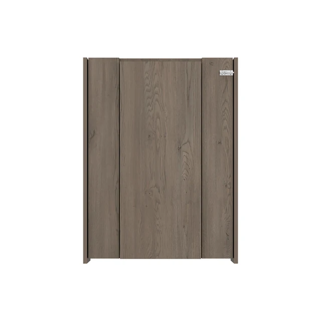 Alt view image 6 of 7 - Wall-Mounted Bar Cabinet with Fold Down Table, Dark Oak, Particle Board