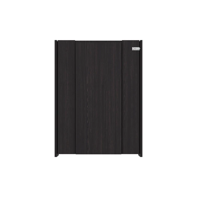 Alt view image 5 of 7 - Wall-Mounted Bar Cabinet with Fold Down Table, Wenge, Particle Board