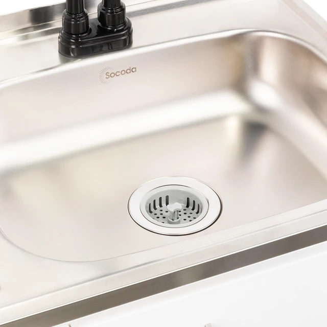 Alt view image 7 of 7 - 39.3 Inch Manufactured 2 Piece Utility Sink Cabinet Set with Storage, Wall Cabinet and Base White, Particle Board