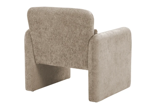 Alt view image 3 of 6 - Accent Chair, Inchh Upholstered Living Brown Fabric, Brown, Plywood, Chairs Accent Seating
